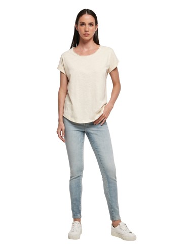 B-BY036-Ladies Long Slub Tee